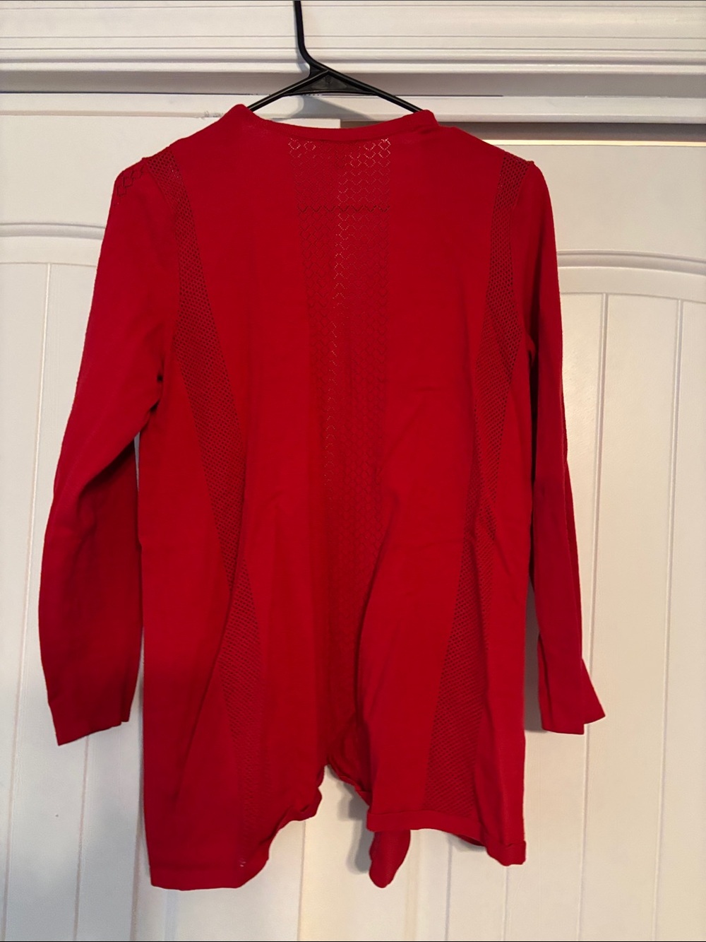 Talbots Open-Front Red Women's Cardigan - Picture 2 of 3